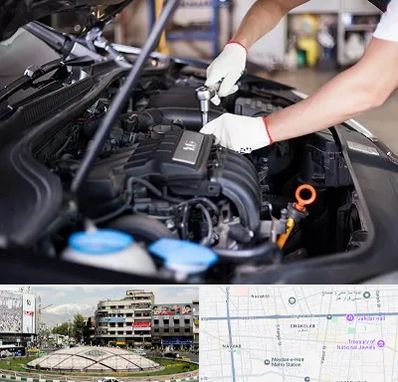 تعمیرگاه ماشین های خارجی در مرکز تهران