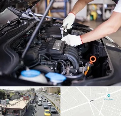 تعمیرگاه ماشین های خارجی در خیابان دماوند