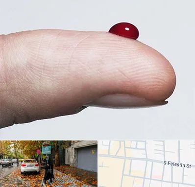 مرکز فصد خون در خیابان فلسطین