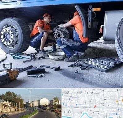 تعمیرگاه ماشین سنگین در ضیابری رشت