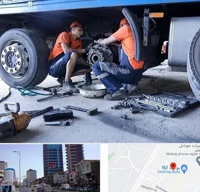 تعمیرگاه ماشین سنگین در چهارراه طالقانی کرج