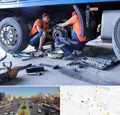 تعمیرگاه ماشین سنگین در بلوار معلم مشهد