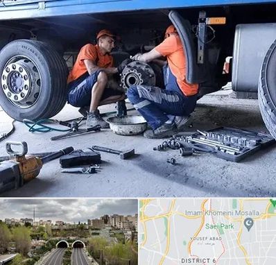 تعمیرگاه ماشین سنگین در یوسف آباد 