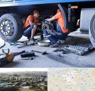 تعمیرگاه ماشین سنگین در منطقه 20 تهران