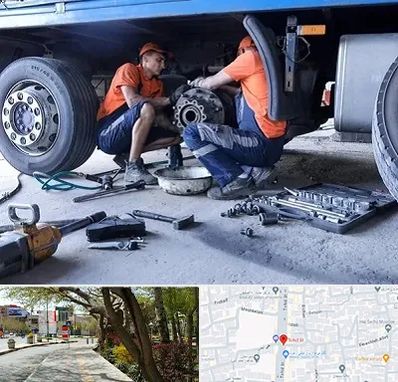 تعمیرگاه ماشین سنگین در خیابان توحید اصفهان