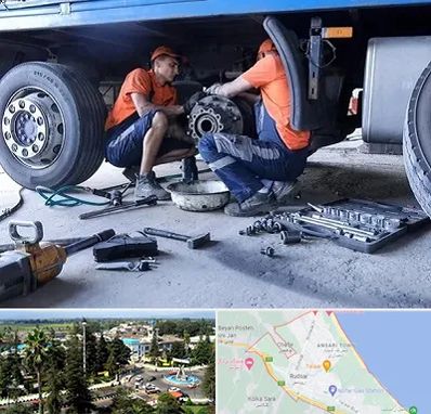 تعمیرگاه ماشین سنگین در رودسر