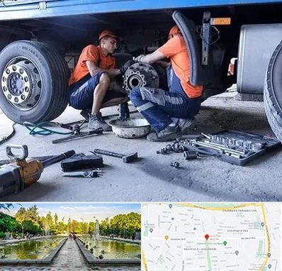 تعمیرگاه ماشین سنگین در سرسبز