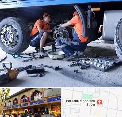 تعمیرگاه ماشین سنگین در 15 خرداد