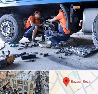 تعمیرگاه ماشین سنگین در بازار رضا مشهد