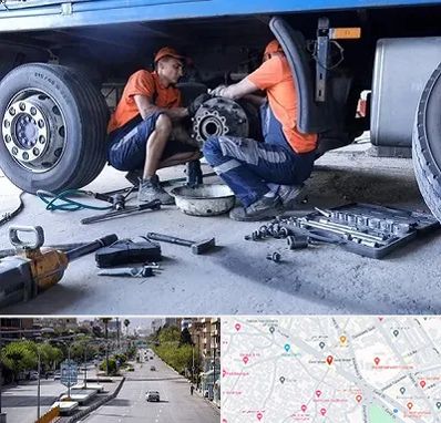 تعمیرگاه ماشین سنگین در خیابان زند شیراز