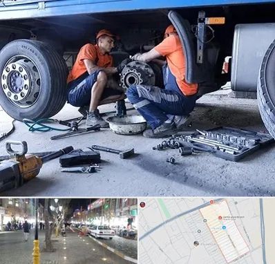 تعمیرگاه ماشین سنگین در باغ فیض اسلامشهر