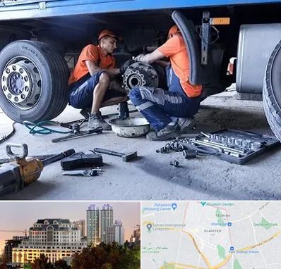 تعمیرگاه ماشین سنگین در فرشته 