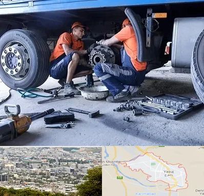 تعمیرگاه ماشین سنگین در یاسوج