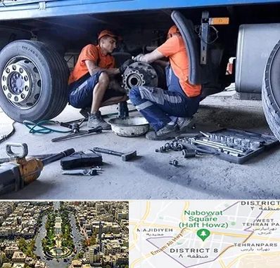 تعمیرگاه ماشین سنگین در نارمک 