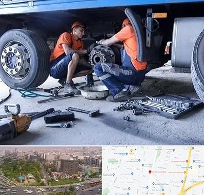 تعمیرگاه ماشین سنگین در آیت الله کاشانی