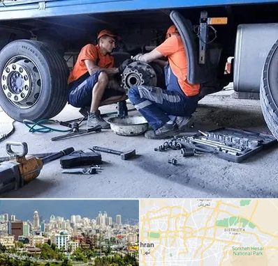 تعمیرگاه ماشین سنگین در شرق تهران 