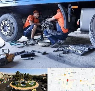 تعمیرگاه ماشین سنگین در هفت حوض