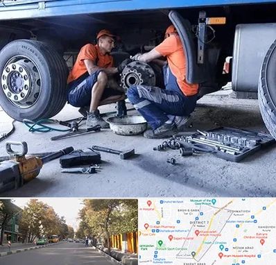 تعمیرگاه ماشین سنگین در شریعتی 