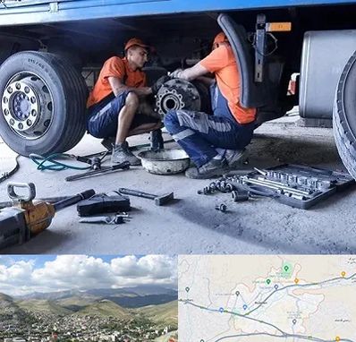 تعمیرگاه ماشین سنگین در رودهن