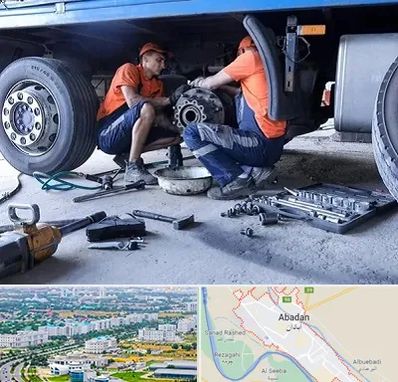 تعمیرگاه ماشین سنگین در آبادان