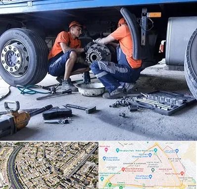 تعمیرگاه ماشین سنگین در شهرک غرب مشهد