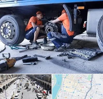 تعمیرگاه ماشین سنگین در نادری اهواز