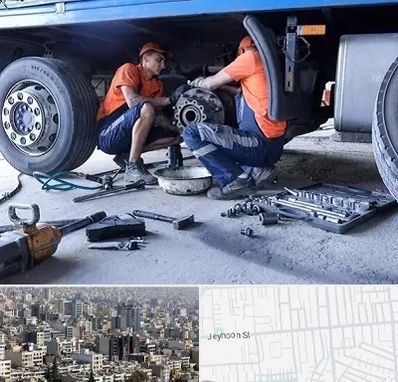 تعمیرگاه ماشین سنگین در جیحون