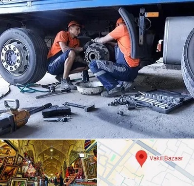 تعمیرگاه ماشین سنگین در بازار وکیل شیراز