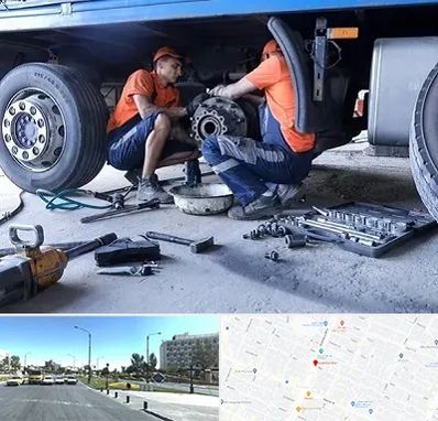 تعمیرگاه ماشین سنگین در بلوار کلاهدوز مشهد