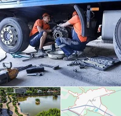 تعمیرگاه ماشین سنگین در لنگرود