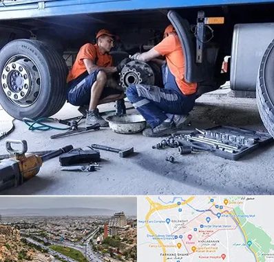 تعمیرگاه ماشین سنگین در معالی آباد شیراز