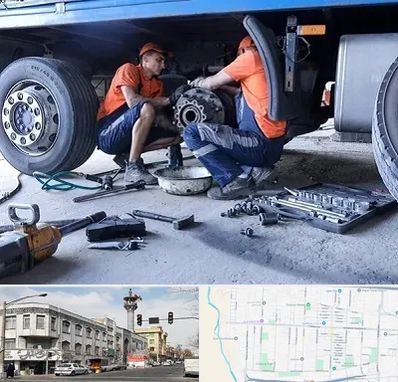 تعمیرگاه ماشین سنگین در 17شهریور