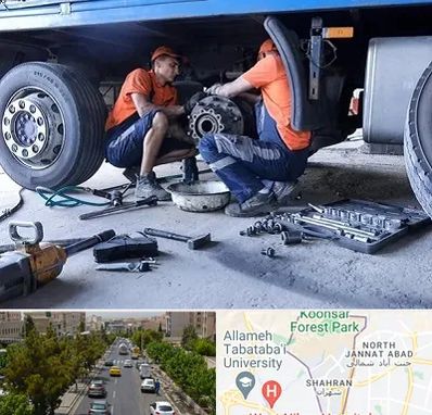 تعمیرگاه ماشین سنگین در شهران 