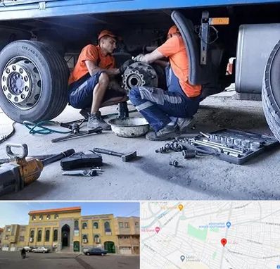 تعمیرگاه ماشین سنگین در زنبیل آباد قم