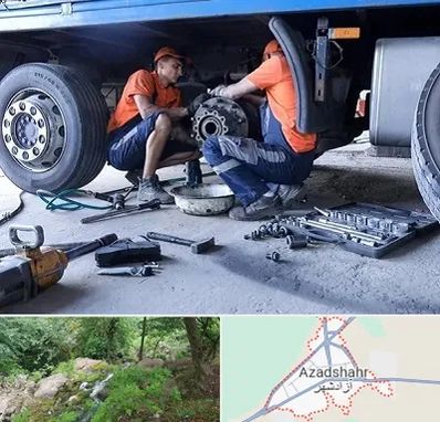 تعمیرگاه ماشین سنگین در آزادشهر