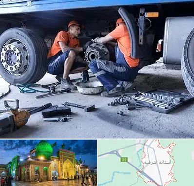 تعمیرگاه ماشین سنگین در آستانه اشرفیه