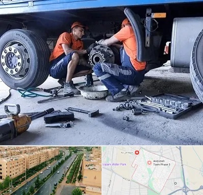 تعمیرگاه ماشین سنگین در فاز سه اندیشه