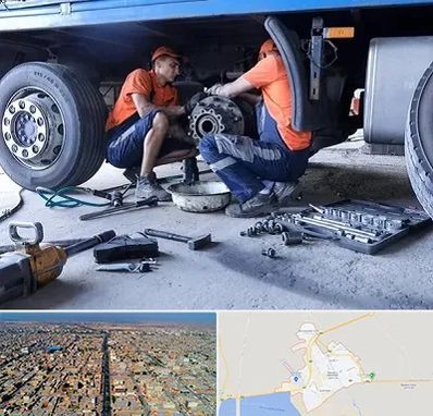 تعمیرگاه ماشین سنگین در بندر ماهشهر