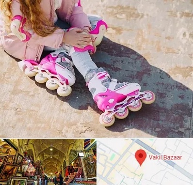 مربی اسکیت در بازار وکیل شیراز