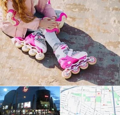 مربی اسکیت در بلوار اباذر