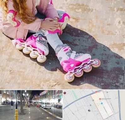 مربی اسکیت در باغ فیض اسلامشهر