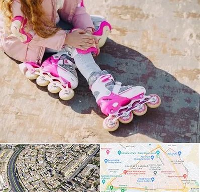 مربی اسکیت در شهرک غرب مشهد