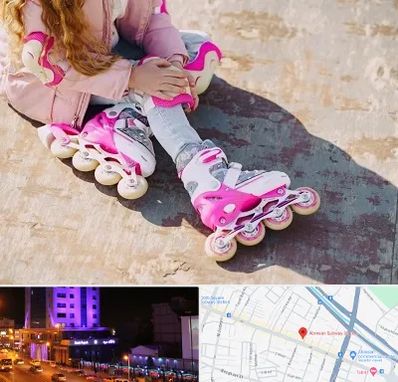 مربی اسکیت در آبرسان تبریز