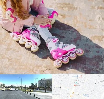 مربی اسکیت در بلوار کلاهدوز مشهد