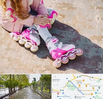 مربی اسکیت در خیابان ارم شیراز