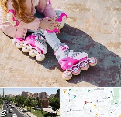 مربی اسکیت در شهرک آزمایش
