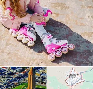 مربی اسکیت در گنبد کاووس