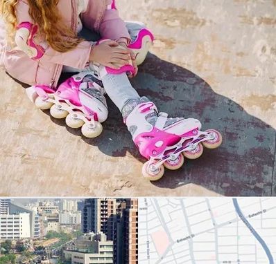 مربی اسکیت در خیابان بهشتی