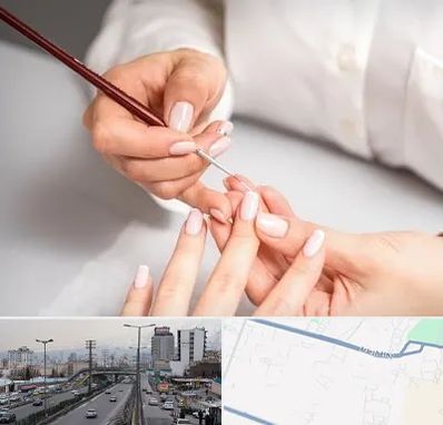 سالن کاشت ناخن در بلوار ارتش