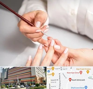 سالن کاشت ناخن در سهروردی